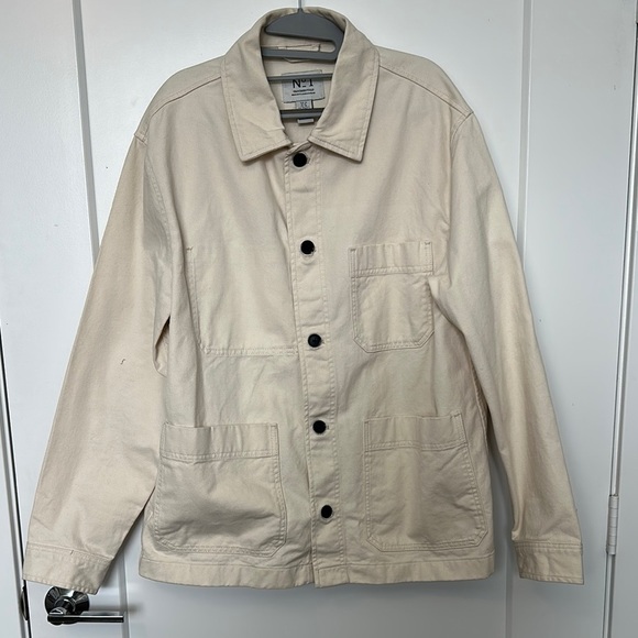 Men's Cream Jacket - Picture 1 of 5